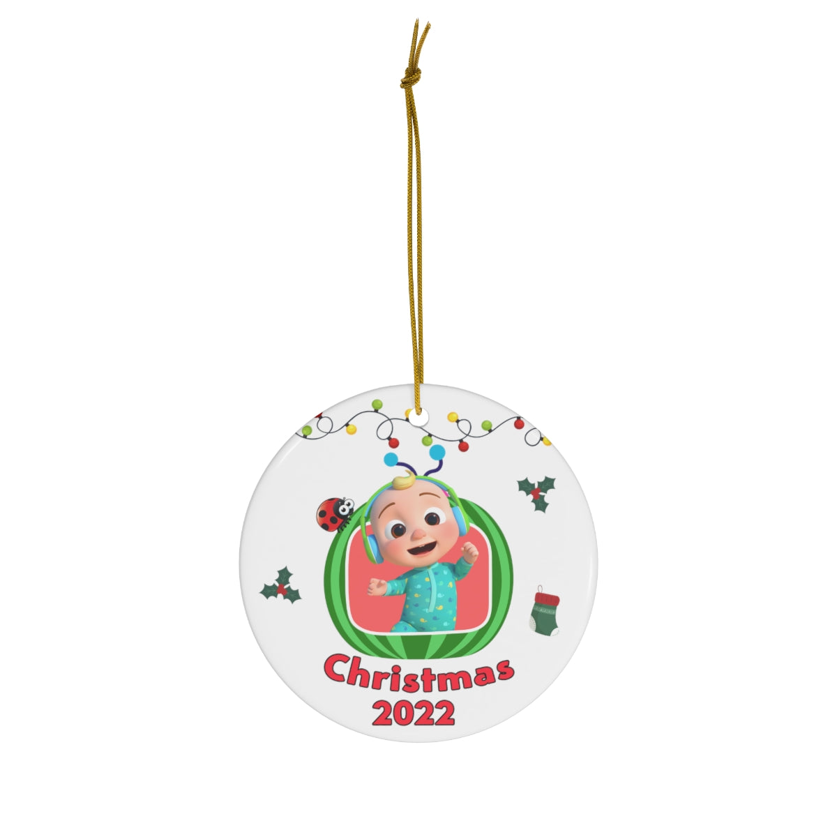 Cocomelon Christmas 2022 Ornaments - Cocomelon Ornaments - Cocomelon Ornaments for Christmas Tree - Cocomelon Fans Gifts - Kids Christmas Ornament Printed on One Side