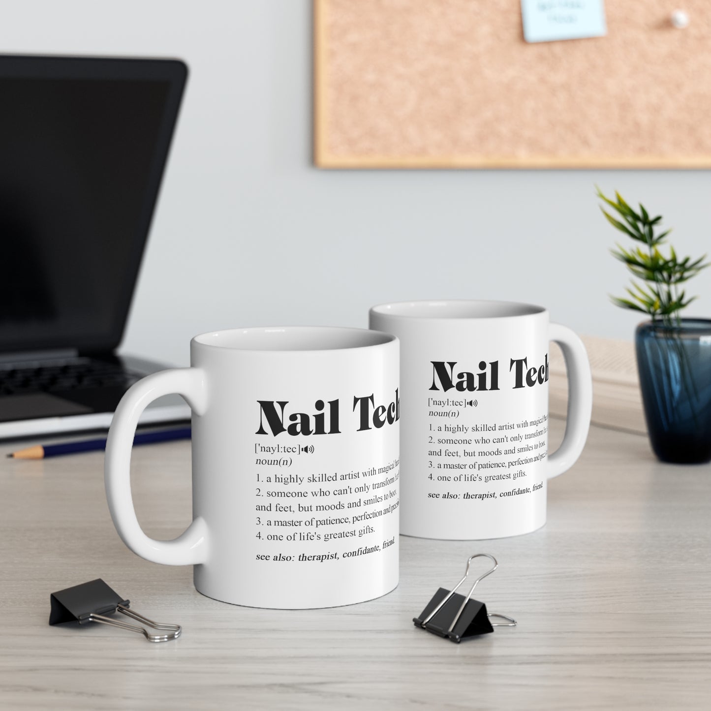 B09T396ZZD Nail Tech Mug - Nail Tech Gifts - Nail Technician Gifts - Nail Tech Christmas - Birthday Gift 11oz Printify