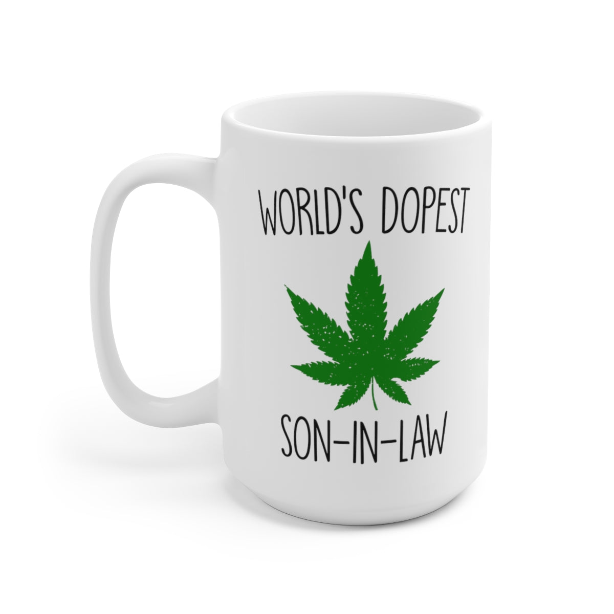 B09QYR1FGG World's Dopest Son-In-Law - Son-In-Law Birthday Gift 15oz printify