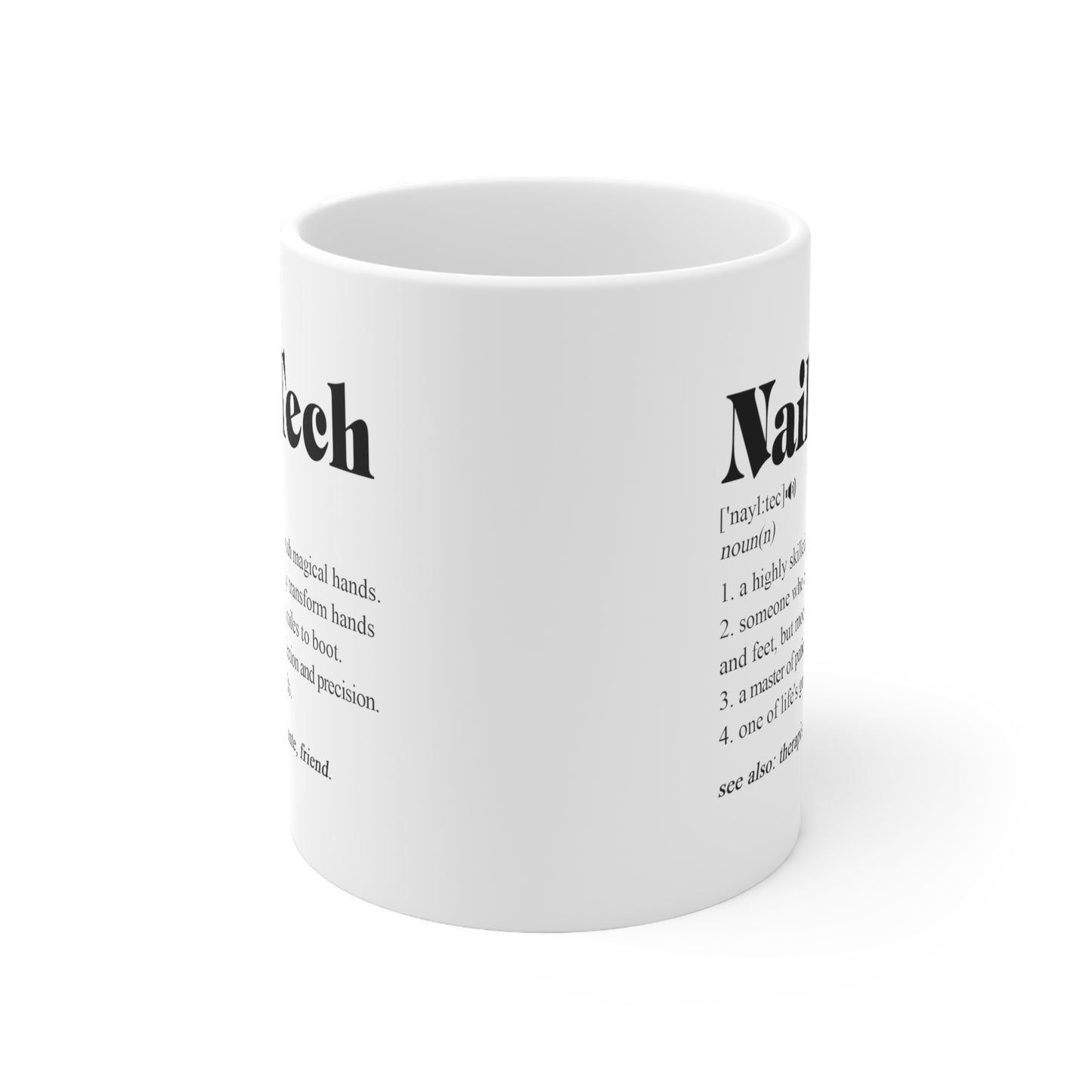 B09T396ZZD Nail Tech Mug - Nail Tech Gifts - Nail Technician Gifts - Nail Tech Christmas - Birthday Gift 11oz Printify