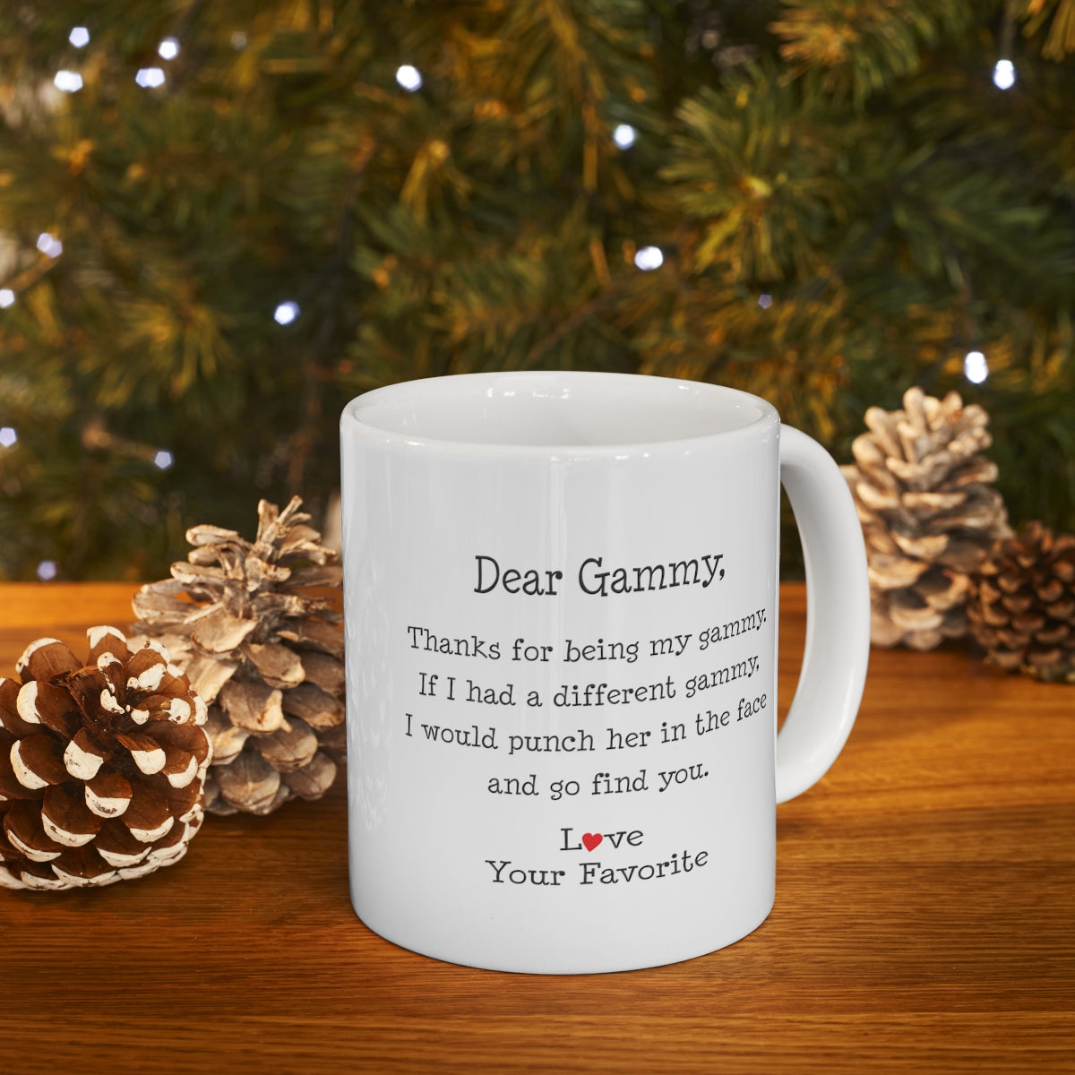 B098L9LXGX Gammy Mug For Mothers Day Funny Dear Gammy Punch In The Face From Your Favorite Coffee Cup For Women 11oz printify