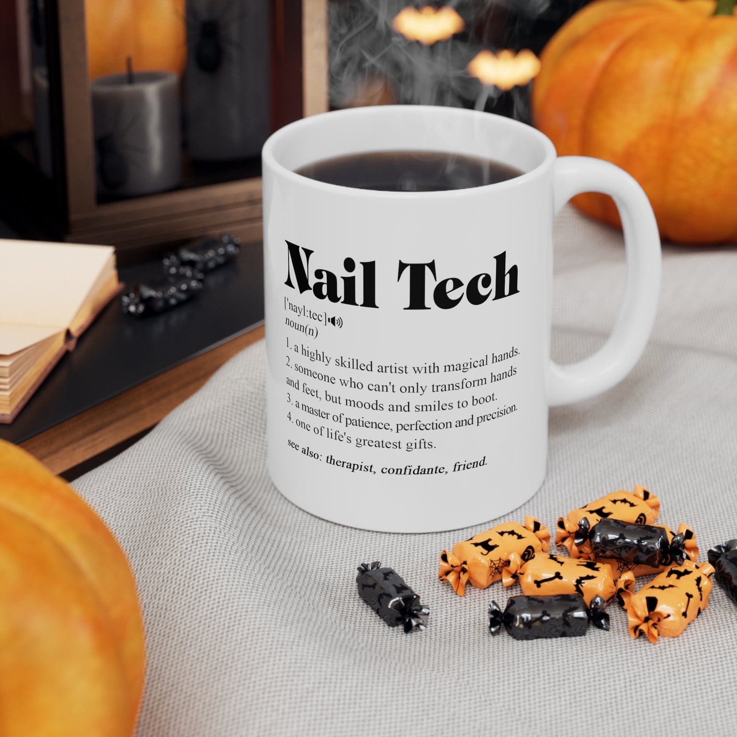 B09T396ZZD Nail Tech Mug - Nail Tech Gifts - Nail Technician Gifts - Nail Tech Christmas - Birthday Gift 11oz Printify
