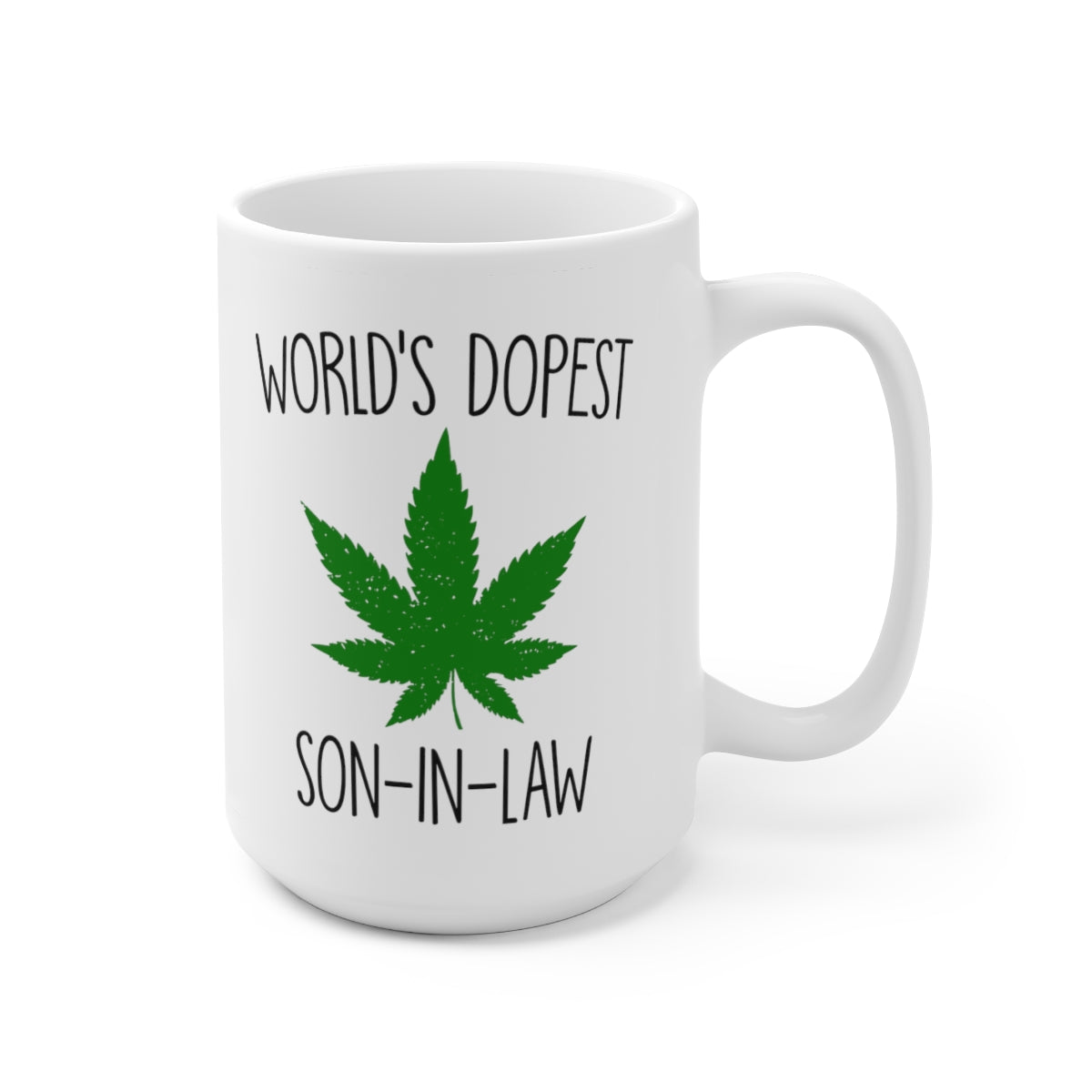 B09QYR1FGG World's Dopest Son-In-Law - Son-In-Law Birthday Gift 15oz printify