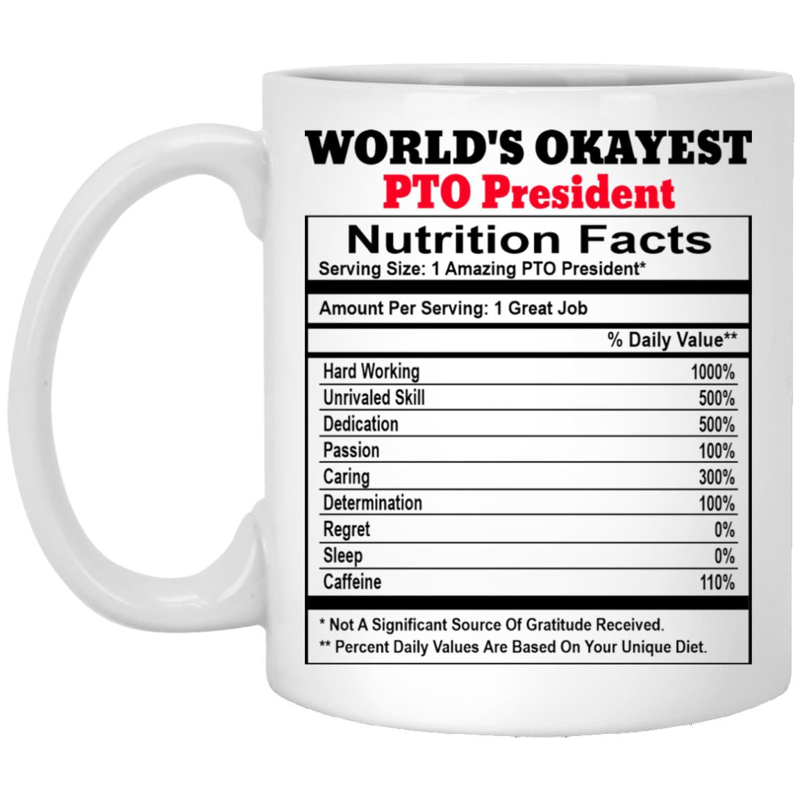 PTO President XP8434 11 oz. White Mug