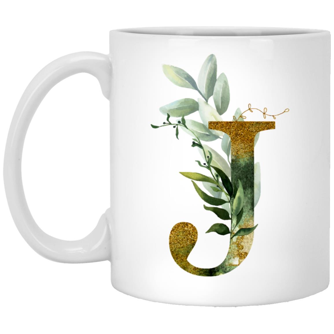 J Graphic Letter J Coffee Mug - Alphabet Letter Monogram J