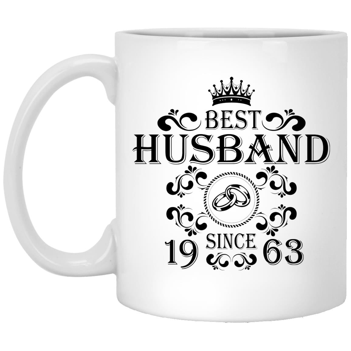 Best Husband Since 1963 Mug, Best Husband Ever, 58th Wedding Anniversary Gift for Husband, 58 Years Anniversary Gift for Him, Husband Birthday Gift from Wife