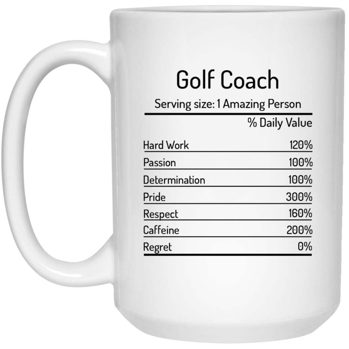 Golf Coach 2651334105 21504 15 oz. White Mug