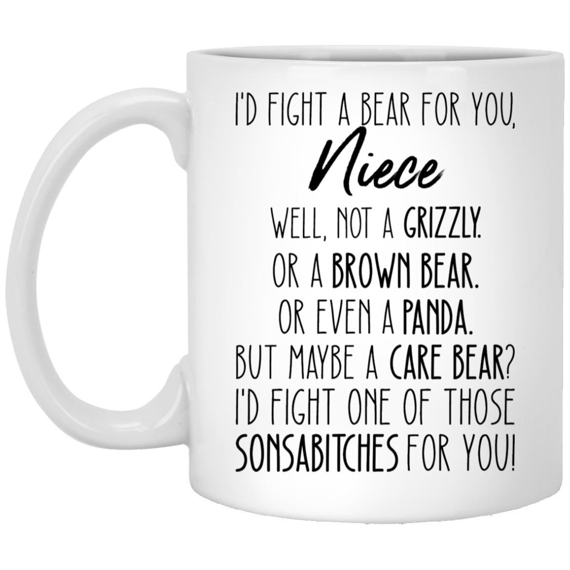 Niece XP8434 11 oz. White Mug