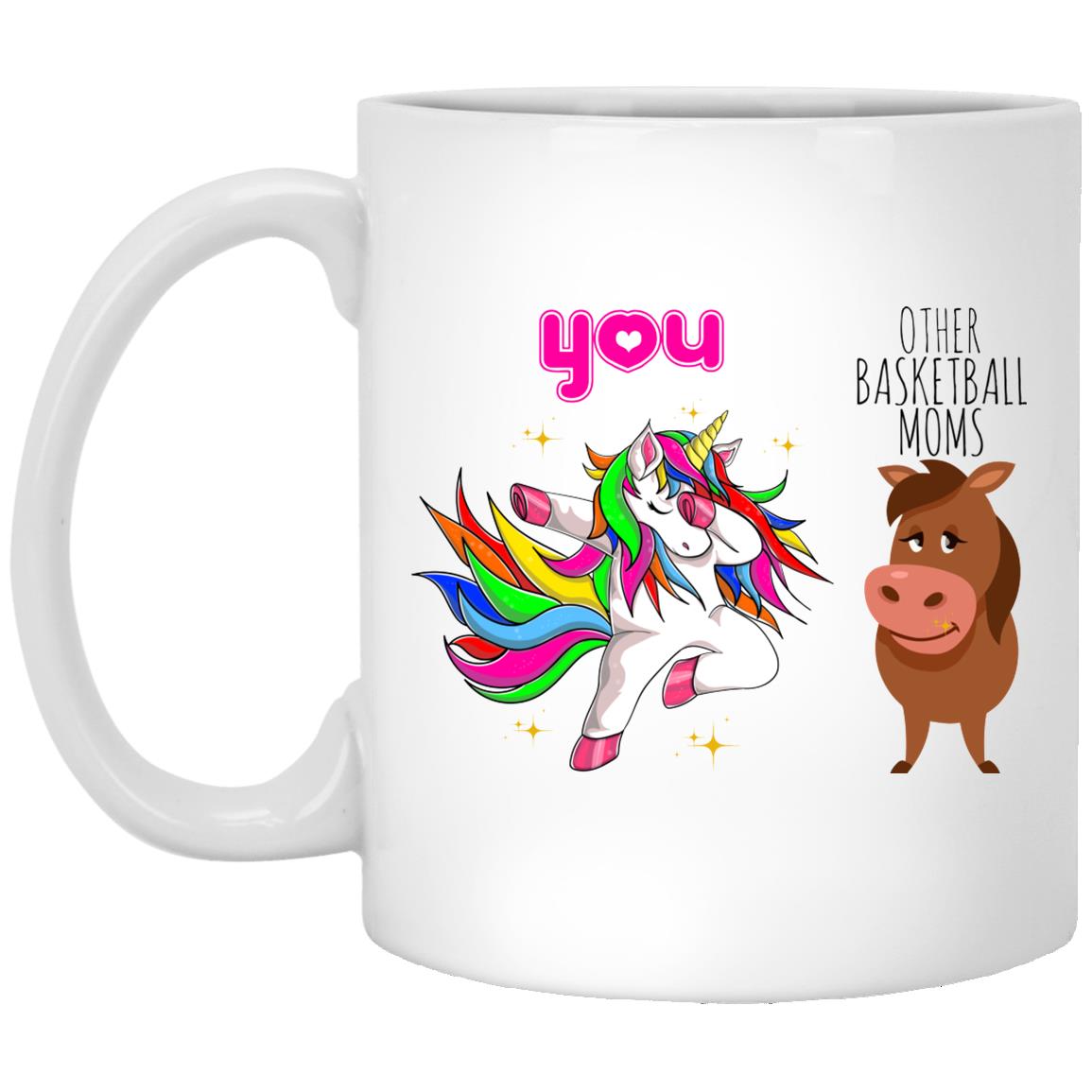 Basketball Moms XP8434 11 oz. White Mug