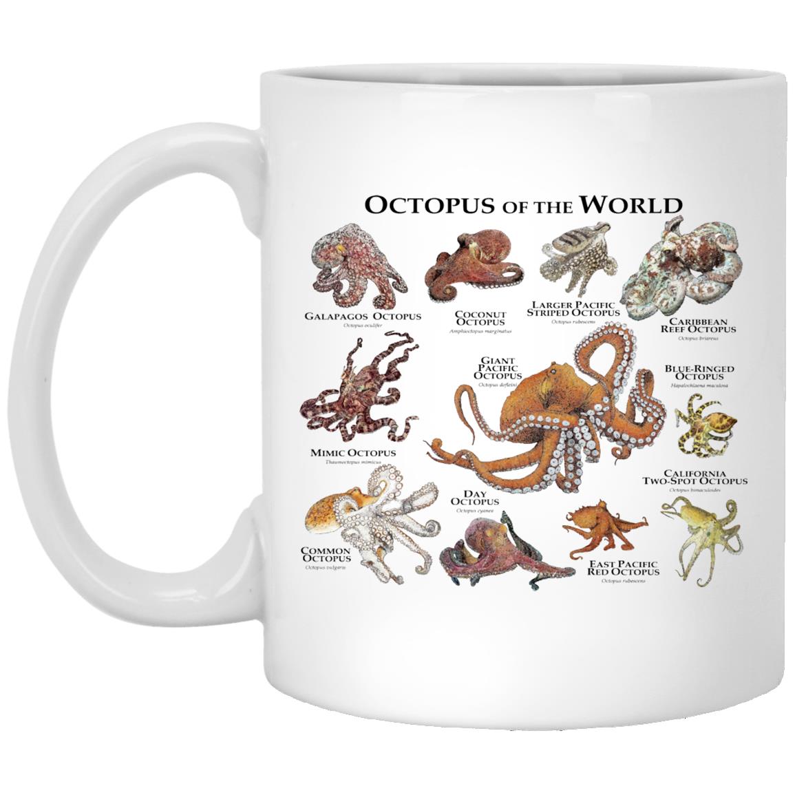Octopus Of The World XP8434 11 oz. White Mug