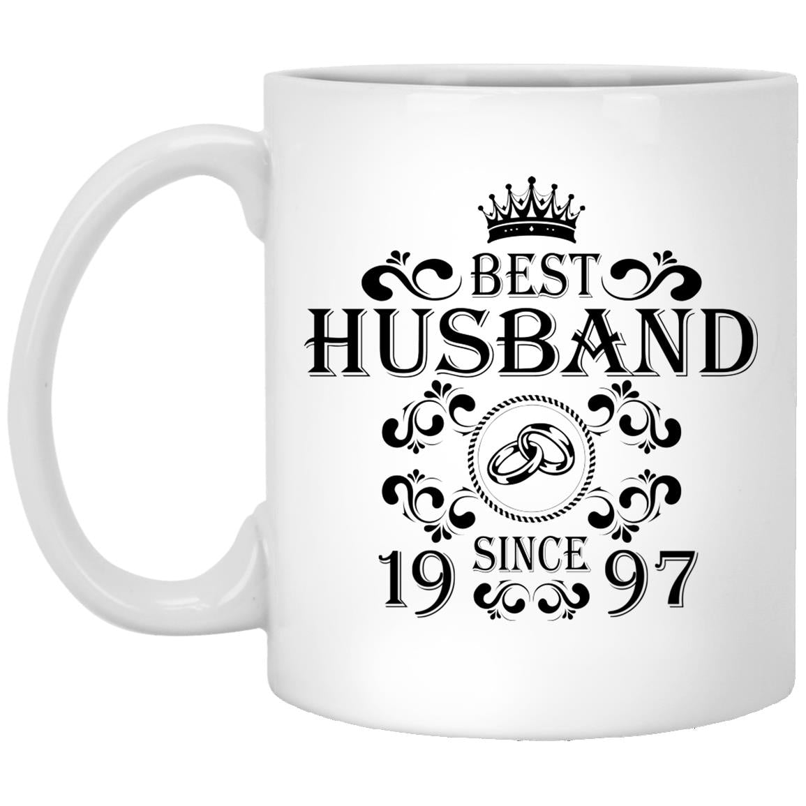Best Husband Since 1997 Mug, Best Husband Ever, 24th Wedding Anniversary Gift for Husband, 24 Years Anniversary Gift for Him, Husband Birthday Gift from Wife