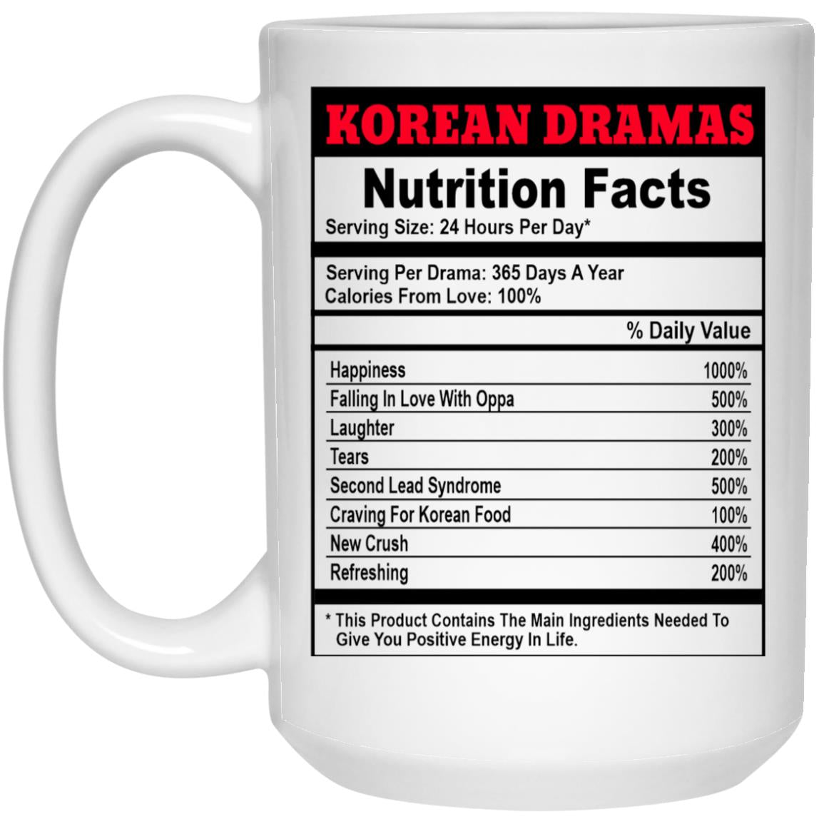 Korean Drama 21504 15 oz. White Mug
