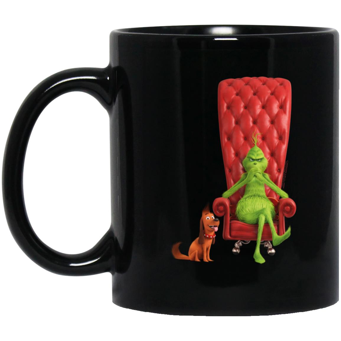 Dr.Seuss The Grinch and Max Seated BM11OZ 11 oz. Black Mug