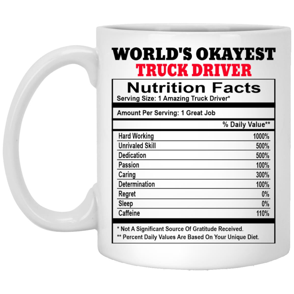 Truck Driver XP8434 11 oz. White Mug