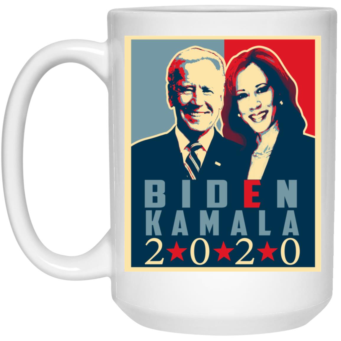 Biden Kamala 2020 Election Poster Joe Biden Kamala Harris 21504 15 oz. White Mug