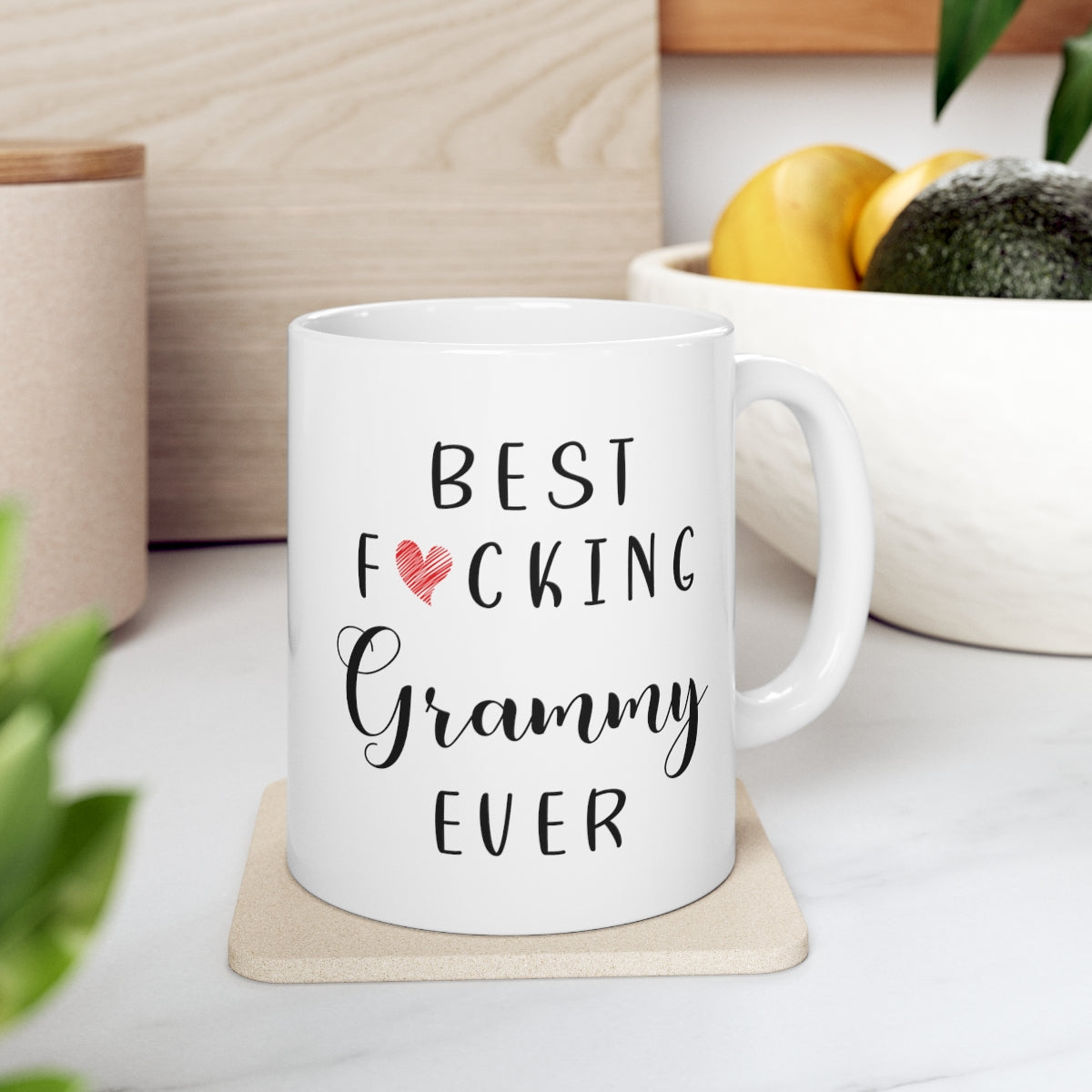 Funny Grammy Coffee Mug - Best Grammy Ever Mug - Grammy Coffee Mug - Best Fucking Grammy Ever 11oz Printify
