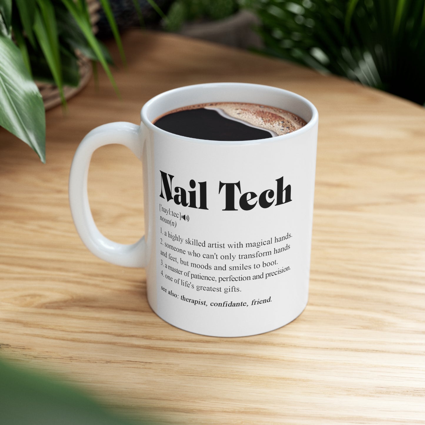 B09T396ZZD Nail Tech Mug - Nail Tech Gifts - Nail Technician Gifts - Nail Tech Christmas - Birthday Gift 11oz Printify