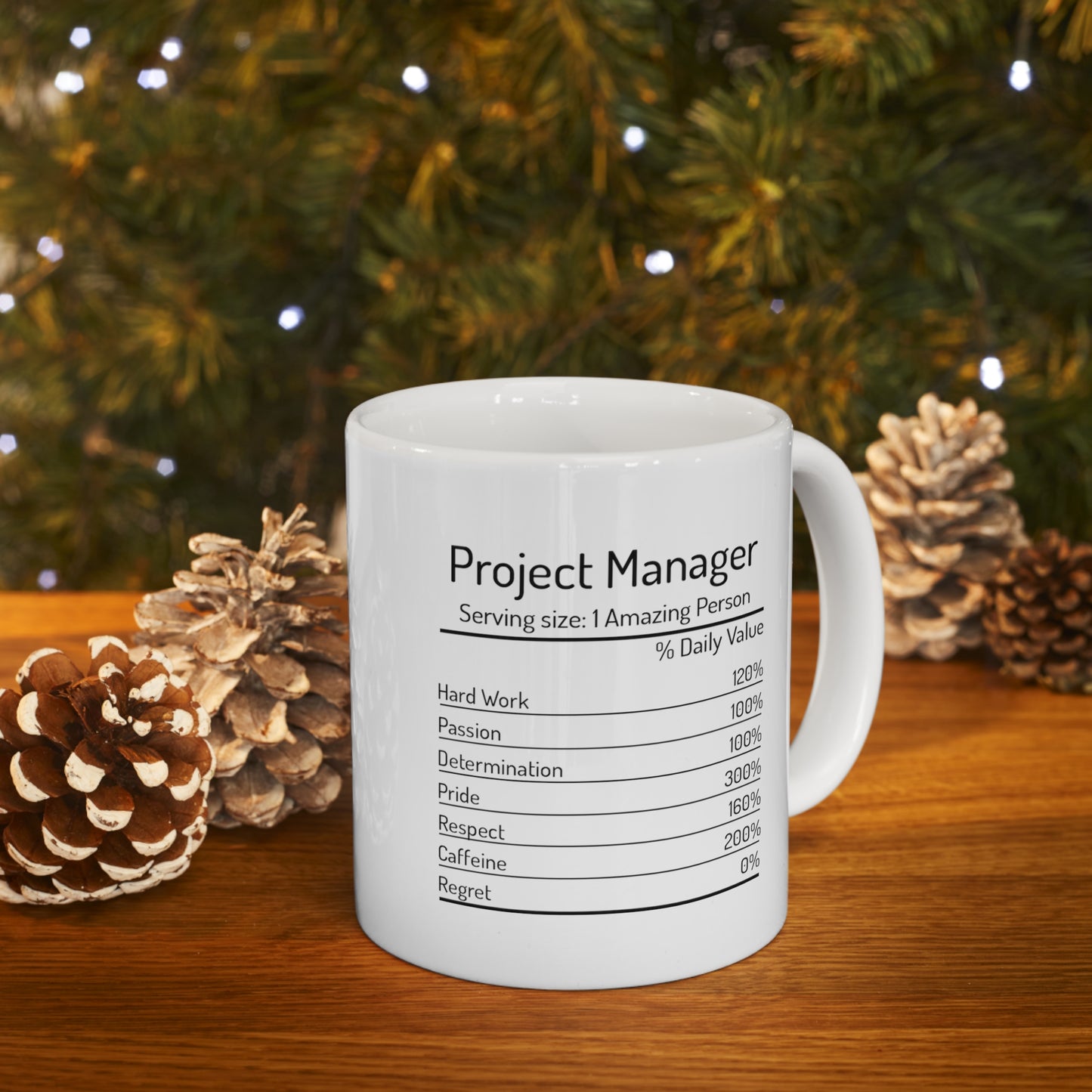Project Manager Nutrition Facts Mug 2726904739