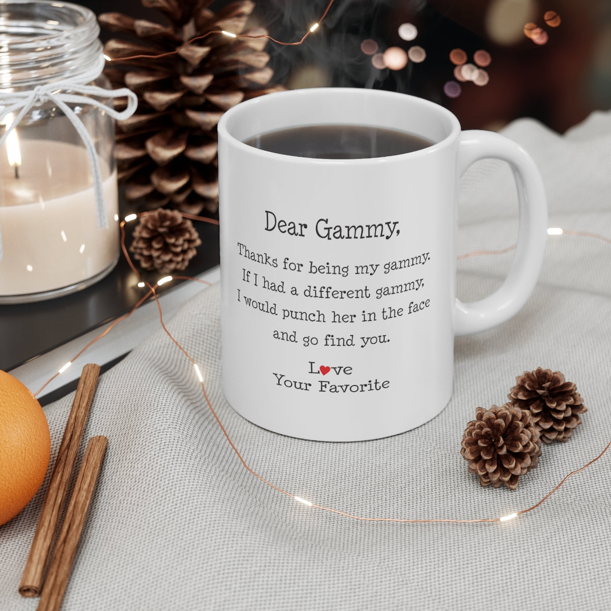 B098L9LXGX Gammy Mug For Mothers Day Funny Dear Gammy Punch In The Face From Your Favorite Coffee Cup For Women 11oz printify