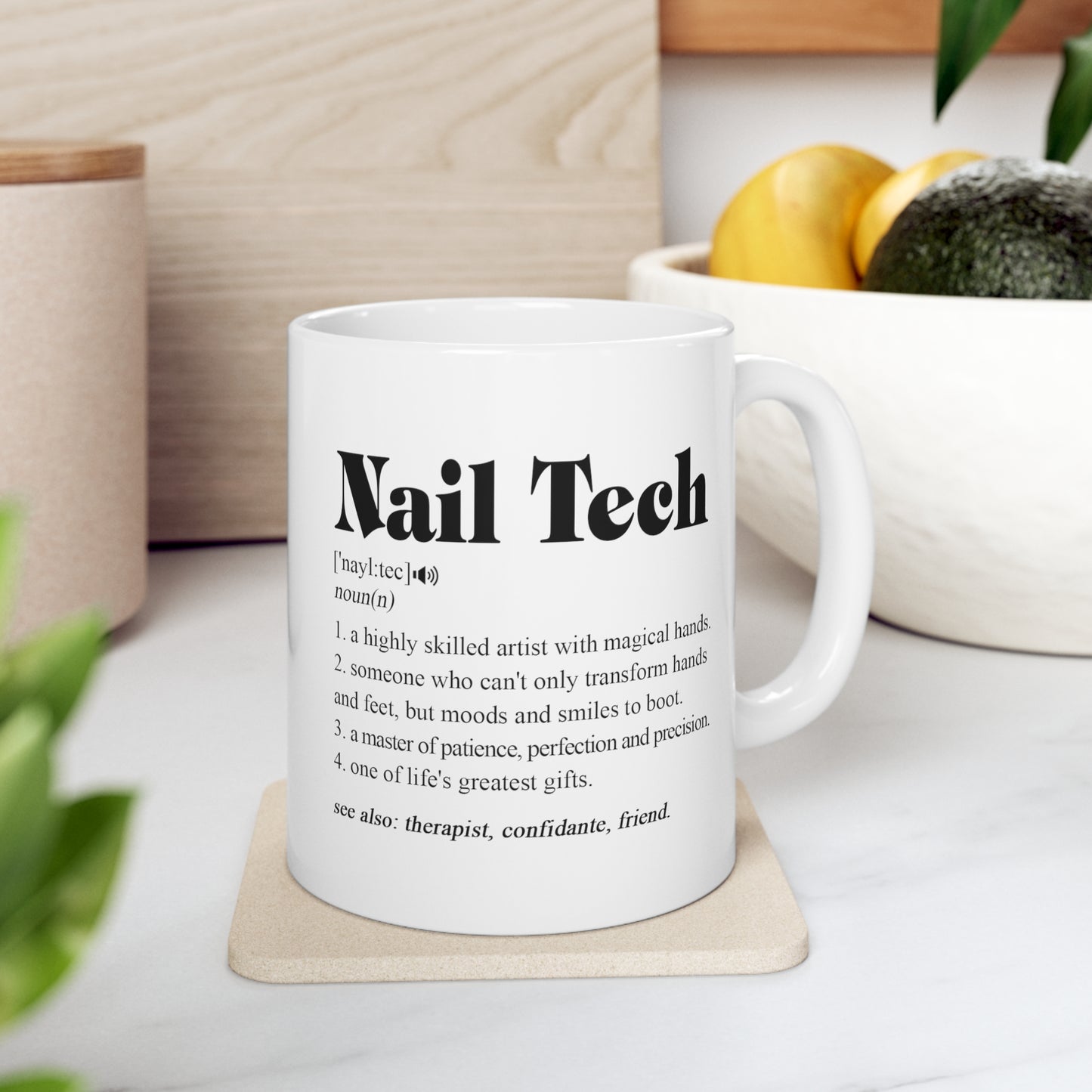 B09T396ZZD Nail Tech Mug - Nail Tech Gifts - Nail Technician Gifts - Nail Tech Christmas - Birthday Gift 11oz Printify